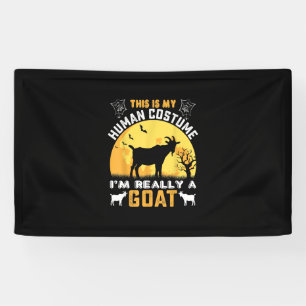 This Is My Human Costume Goat Gift Banner