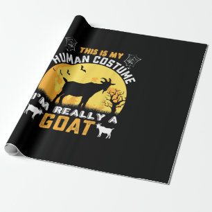This Is My Human Costume Goat Gift Wrapping Paper