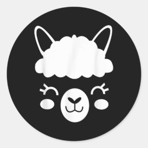 This Is My Human Costume I’m Really A Llama Alpaca Classic Round Sticker