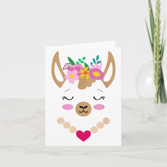 This Is My Human Costume I’m Really A Llama Valent Card (Front)