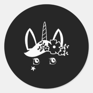 This Is My Human Costume I’m Really A Unicorn Cute Classic Round Sticker