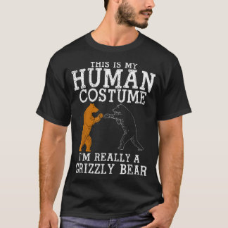 This Is my Human Costume I'm Really A Bear Tee 191