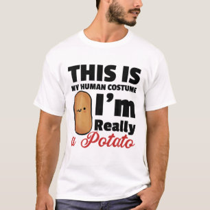 This Is My Human Costume Im Really A Potato Hallow T-Shirt