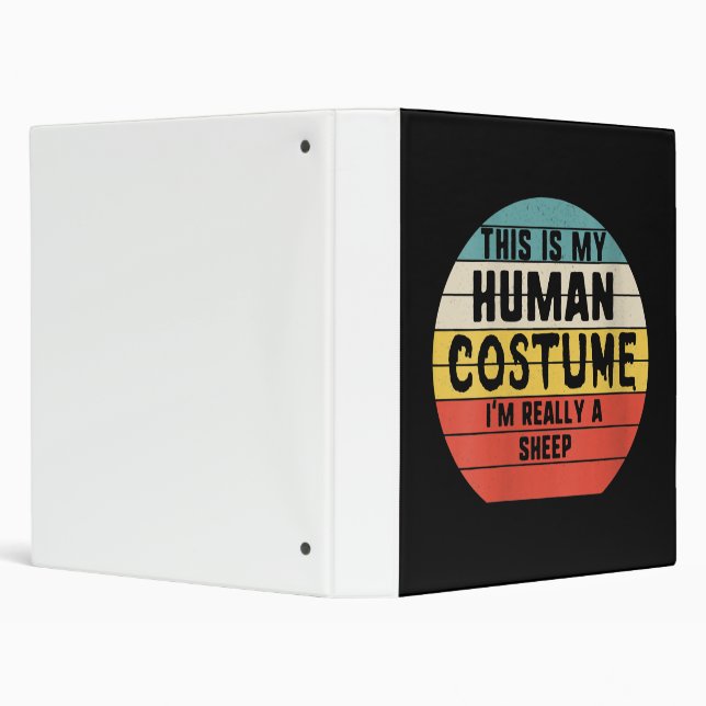 This is My Human Costume Im Really A Sheep Gift Binder (Background)