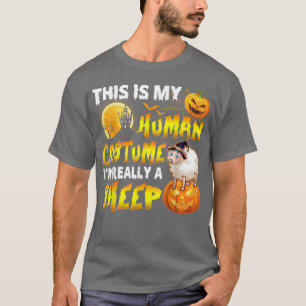 This Is My Human Costume I'm Really A Sheep Witch T-Shirt