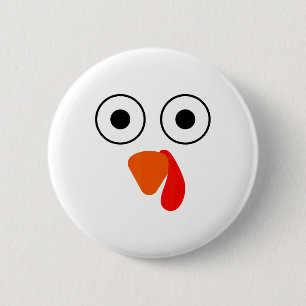 This Is My Human Costume I'm Really A Turkey Funny 2 Inch Round Button