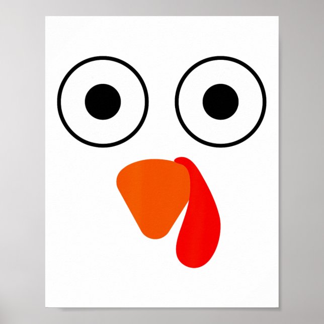 This Is My Human Costume I'm Really A Turkey Funny Poster (Front)