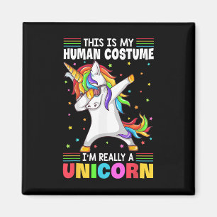 This Is My Human Costume I'm Really A Unicorn Hall Magnet