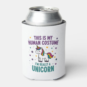 This Is My Human Costume I'm Really A Unicorn T-Sh Can Cooler
