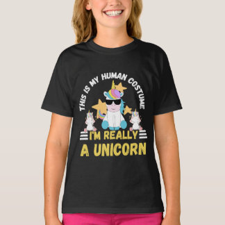 This Is My Human Costume I'm Really A Unicorn T-Shirt