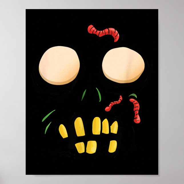 This is My Human Costume Im Really A Zombie Poster (Front)