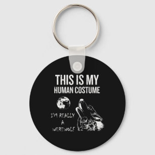 This Is My Human Costume Keychain