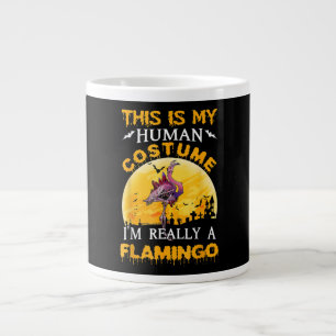 This Is My Human Costume Really Flamingo Halloween Large Coffee Mug