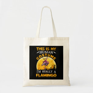 This Is My Human Costume Really Flamingo Halloween Tote Bag
