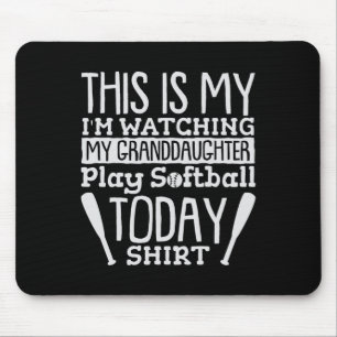 This Is My I'm Watching My Granddaughter Play Soft Mouse Pad
