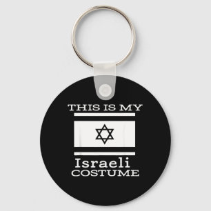 This is my Israeli Costume funny Halloween Costume Keychain