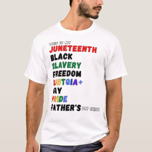 This Is My Juneteenth Gay Pride Father's Day T-Shirt