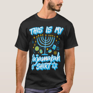 This Is My 	kah Hanukkah Menorah Candles Funny Wom T-Shirt