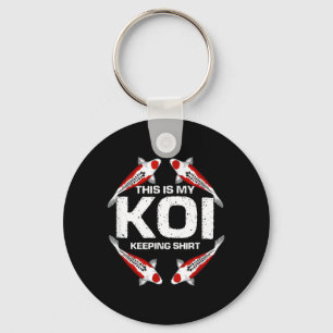 This Is My Koi Keeping Pond Fish Hobby Statement Keychain