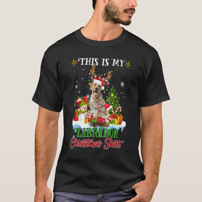 This Is My Labrador Christmas  Funny Santa Xmas Tr T-Shirt (Front)
