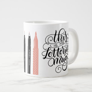 This is my lettering mug - Brush pens