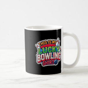 This Is My Lucky Bowling Design For Men Coffee Mug