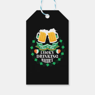 This Is My Lucky Drinking Beer St. Patrick's Day Gift Tags