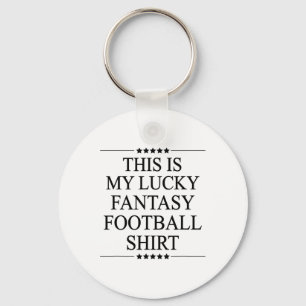 This Is My Lucky Fantasy Footll Shirt Funny Gift Keychain