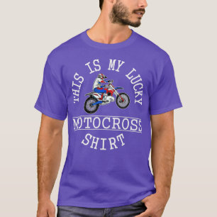 This is My Lucky Motocross Funny Saying Biker T-Shirt