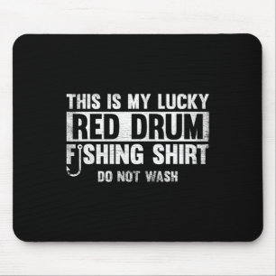 This Is My Lucky Red Drum Fishing Gift Mouse Pad