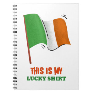 This Is My Lucky Shirt Notebook
