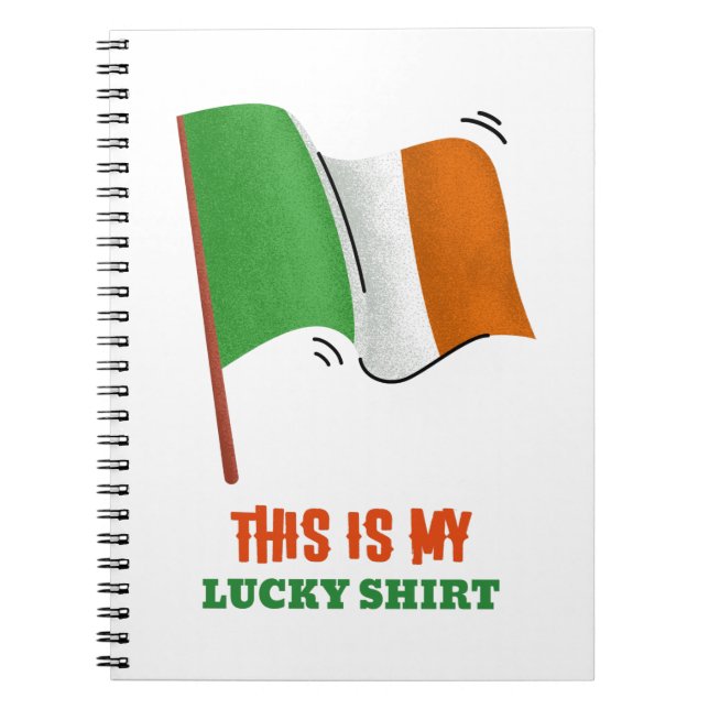 This Is My Lucky Shirt Notebook (Front)
