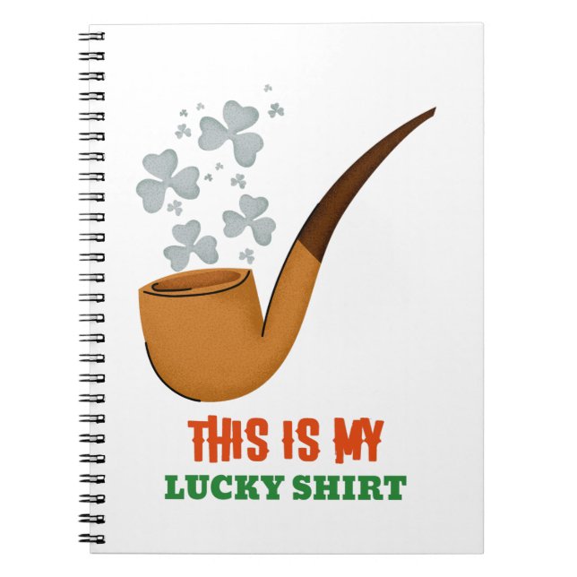 This Is My Lucky Shirt Notebook (Front)