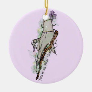 This Is My Magic Wand Ceramic Ornament