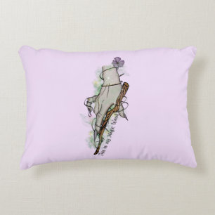This Is My Magic Wand – Gothic Witch Hand Accent Pillow