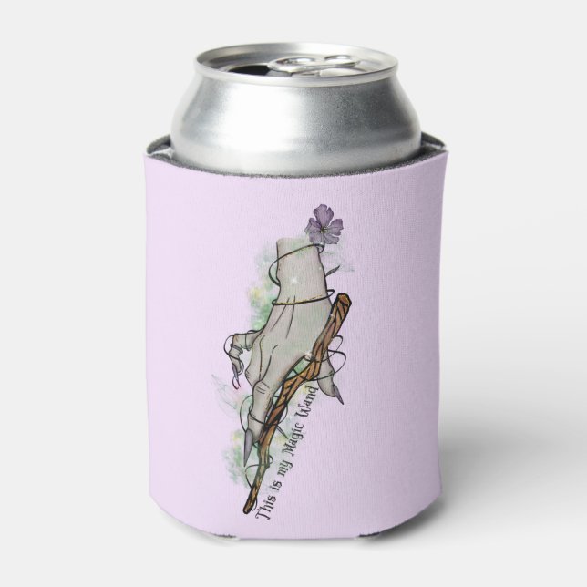 This Is My Magic Wand – Gothic Witch Hand Can Cooler (Can Front)