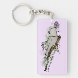 This Is My Magic Wand – Gothic Witch Hand Keychain