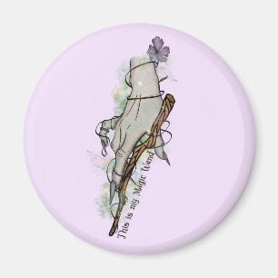 This Is My Magic Wand – Gothic Witch Hand Magnet