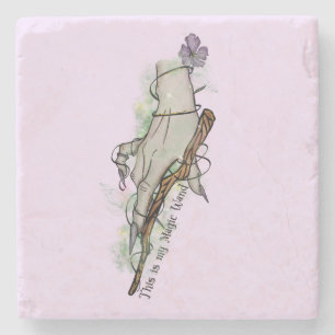This Is My Magic Wand Stone Coaster