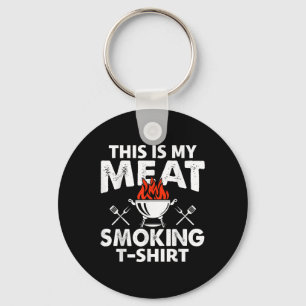 This Is My Meat Smoking Funny Bbq Smoker Men Grill Keychain