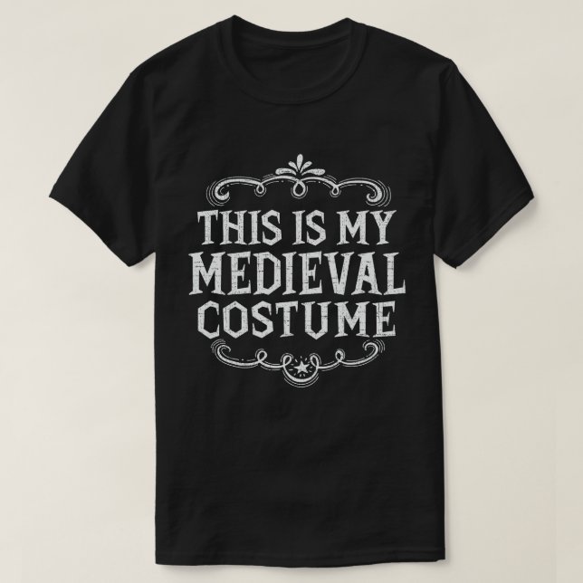 This Is My Medieval Funny Lazy Halloween Costume T-Shirt (Design Front)