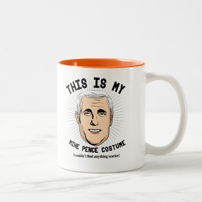 This is my Mike Pence Costume - I couldn't find an Two-Tone Coffee Mug (Right)