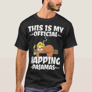 This is my Official Napping Pyjamas, Sunflowers Sl T-Shirt