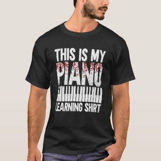 This Is My Piano Learning Shirt - Pianist Piano Pl