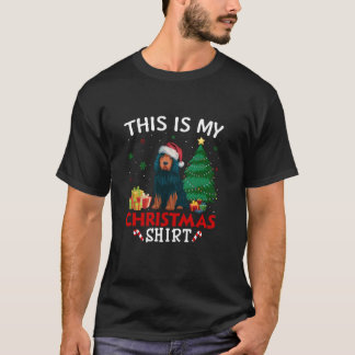 This is My Portuguese Water Dog Santa Hat Christma T-Shirt