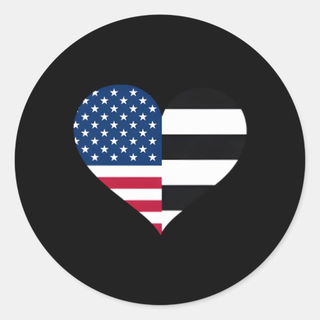 This Is My Pride Flag Hu Straight American Flag Classic Round Sticker (Front)