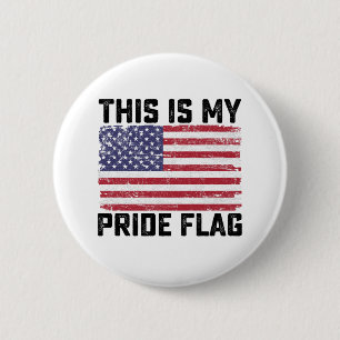 This Is My Pride Flag USA 2 Inch Round Button
