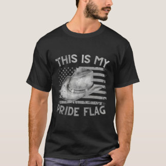 This Is My Pride Flag Usa American 4Th Of July Cow T-Shirt