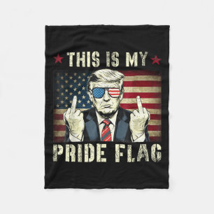 This Is My Pride Flag Usa American Patriotic  Fleece Blanket