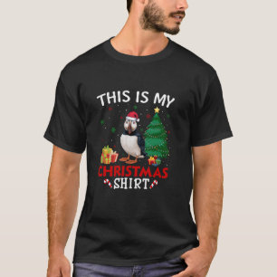 This is My Puffin Santa Hat Christmas Pajama T Shi T-Shirt